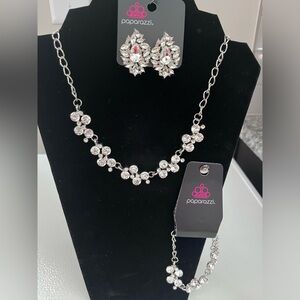 Necklace and upgraded earrings and matching bracelet